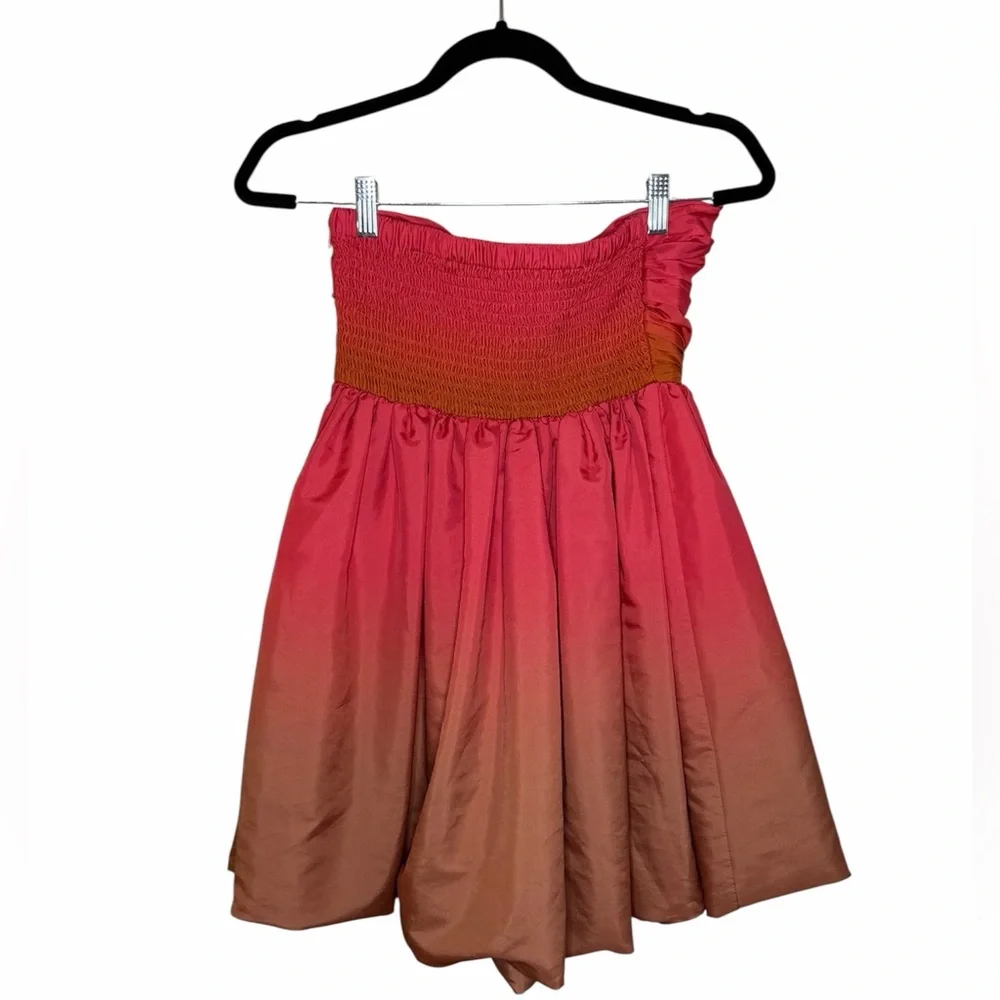NEW‎ Anthropologie Vineet Bahl Strapless Ombre Mini Dress - Picture 5 of 6